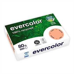 Clairefontaine Evercolor gerecycled papier / zalm / A4 / 80 gr. / 500 vel
