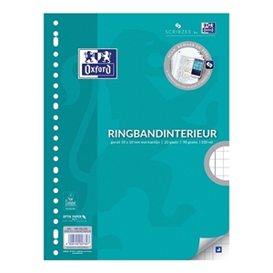 Oxford ringbandpapier / A4 plus / geruit / 90 grams / 23-rings / 100 vel