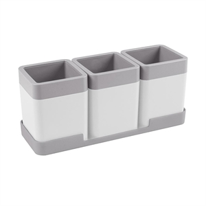 Sunware Sigma Home organizer set / wit/grijs / 0,6 liter / 3 stuks