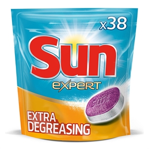 Sun All-in-1 Extra vaatwastabletten / Degreasing / 38 tabs