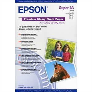 Epson S041316 premium fotopapier / glanzend / A3+ / 250 gr. / 20 vel