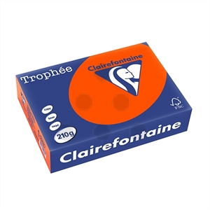 Clairefontaine papier / kardinaalrood / A4 / 210 gr. / 250 vel
