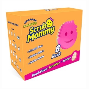 Scrub Daddy / Scrub Mommy sponzen / roze / 8 stuks