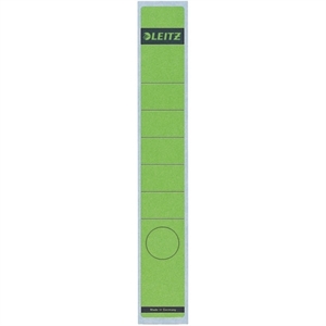 Leitz 1648 rugetiketten / groen / zelfklevend / smal / 39 mm x 285 mm / 10 etiketten)