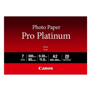 Canon PT-101 pro platinum fotopapier / glanzend / A2 / 300 gr. / 20 vel