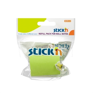 Stick'n roll note / navulling / 50 mm x 10 m / neon-groen