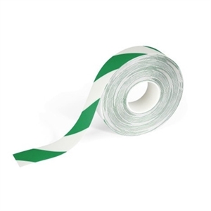 Durable Duraline vloermarkeringstape / zelfklevend / groen/wit / 30 meter