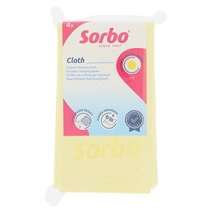Sorbo Professionele Reinigingsdoek / Geel / 4 stuks