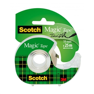 3M Scotch magic plakband / 19 mm x 25 m / 1 dispenser