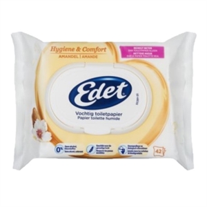 Edet 28744194 vochtig toiletpapier / Rich Almond / 42 doekjes