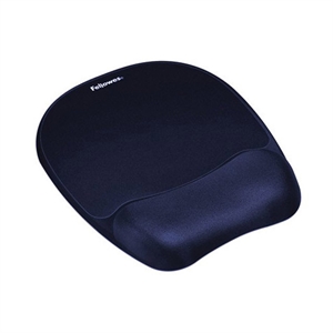 Fellowes Memoryfoam muismat / met polssteun / memory foam / saffierblauw