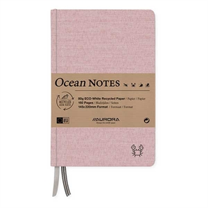 Aurora 2396RTR Ocean notitieboek / A5 / gelinieerd / 80 gr. / 96 vel / krabbe rood