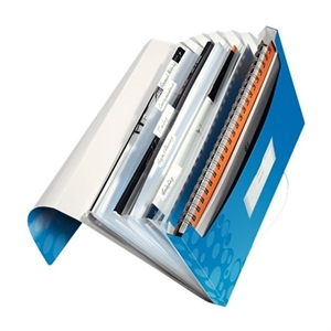 Leitz 4589 WOW projectmap / blauw metallic / 6 vakken