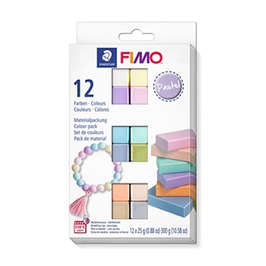 Staedtler 8023C12-3 Fimo soft klei / pastel / 25g / 12 stuks