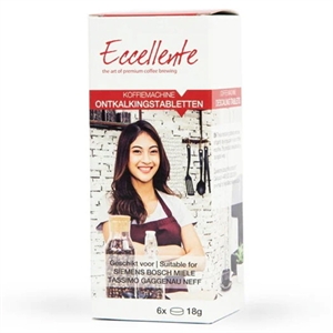 Eccellente ontkalkingstabletten voor koffiezetapparaten / 18 gram / 6 stuks