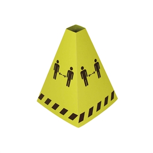 Tarifold waarschuwingspion houd afstand / 10 stuks