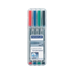 Staedtler 316WP4 Lumocolor 316 markerset / tekenstiften / 4 stuks