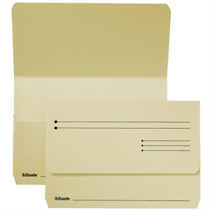 Esselte pocket-file dossiermap / karton / crème / 25 stuks