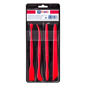 Fimo 8711 boetseergereedschap set 1 / kunststof / rood