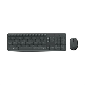 Logitech MK235 toetsenbord en muis / draadloos / QWERTY / USB / grijs