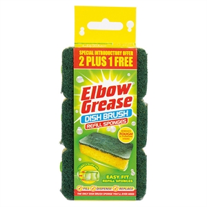 Elbow Grease Dish Brush / navullingen / 3 stuks