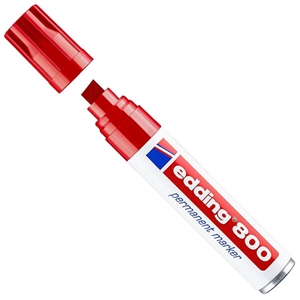 Edding 800 permanent marker / rood / beitelvormige punt / 4-12 mm