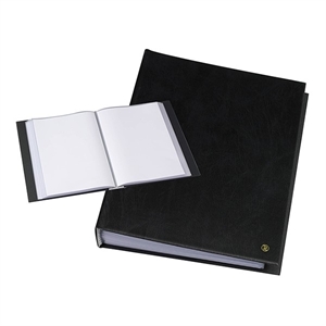 Rillstab showalbum / A4 / harde kaft / zwart / 30 insteekhoezen