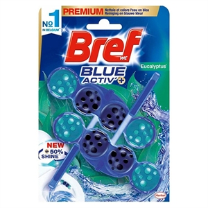 Bref Toiletblok Blue Activ+ / Eucalyptus / 50 gram / 2 stuks