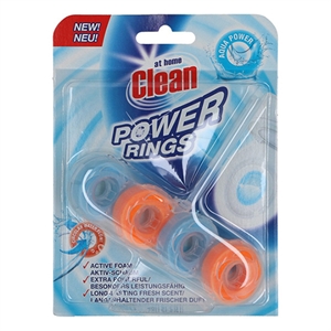 At Home Clean Power Rings Toiletblok  / Aqua Power / 40 gram|