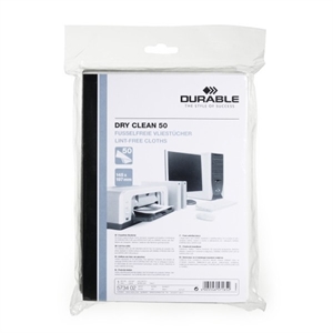 Durable 573402 dry clean vezelvrije vliesdoekjes / 50 doekjes