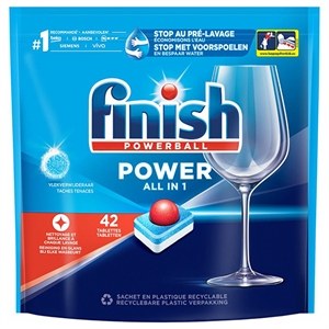 Finish Power All-In-1 Vaatwastabletten / met vlekverwijderaar / 42 stuks