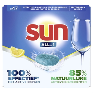 Sun All-In-1 Vaatwastabletten / Citroen / 47 stuks