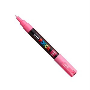 POSCA PC-1MC verfmarker / roze / conische punt / 0,7 - 1 mm