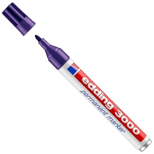 Edding 3000 permanent marker / violet / ronde punt / 1,5 - 3 mm