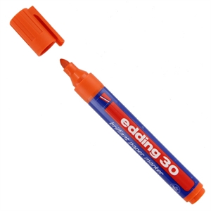 Edding 30 brilliant paper marker / oranje / ronde punt / 1,5-3 mm