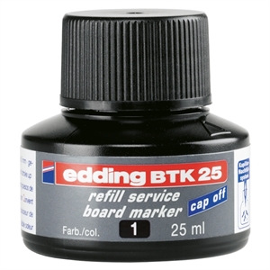 Edding BTK 25 navulling / zwart / 25 ml