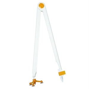 Aristo AR-1932W schoolbordpasser / beukenhout / wit/geel