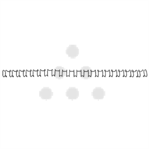 GBC IB1650 metalen draadrug / A4 / metaal / zwart / tot 55 vel / 100 stuks