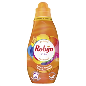 Robijn Klein & Krachtig vloeibaar wasmiddel / Color / 665 ml / 22 wasbeurten
