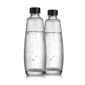 SodaStream DUO karaffen / 1 liter / glas / 2 stuks