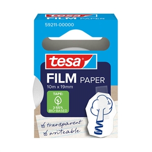 Tesa papier plakband / transparant / 19 mm x 10 m