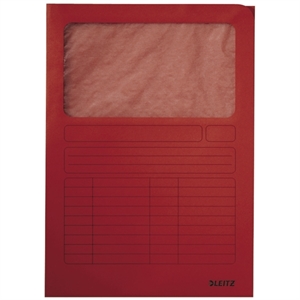 Leitz venstermap / A4 / rood / 100 stuks