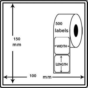 Verzendetiket / 10x15cm / 450 stuks / thermische printers