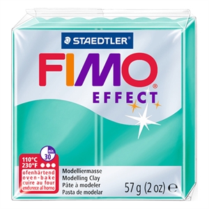 Fimo 8020-504 klei effect / transparant groen / 57 gram