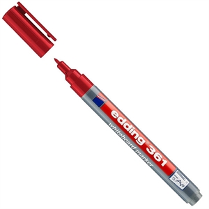 Edding 361 whiteboard marker / rood / ronde punt / 1 mm