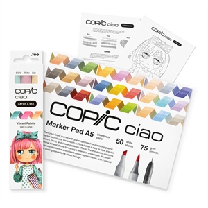 Copic Ciao Layer & Mix 3D starterset / Manga Vibrant / 5 stuks