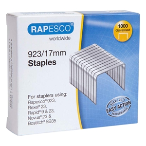 Rapesco 23/17 nietjes / gegalvaniseerd / 1000 stuks