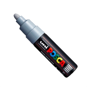 POSCA PC-7M verfmarker / grijs / ronde punt / 4,5 - 5,5 mm