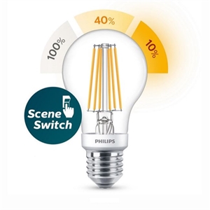 Philips E27 LED-lamp | 7.5W (60W) | SceneSwitch | peermodel