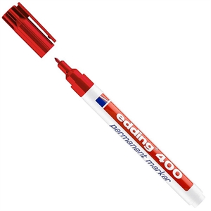 Edding 400 permanent marker / rood / ronde punt / 1 mm